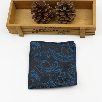 24cm*24CM Divatos férfi jacquard poliészter sál klasszikus egyszerű csíkos zsebkendő Performance ing kiegészítők