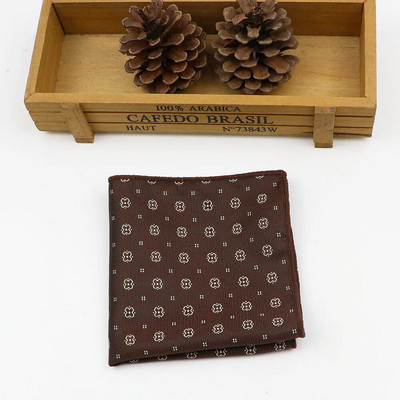 24cm*24CM Divatos férfi jacquard poliészter sál klasszikus egyszerű csíkos zsebkendő Performance ing kiegészítők