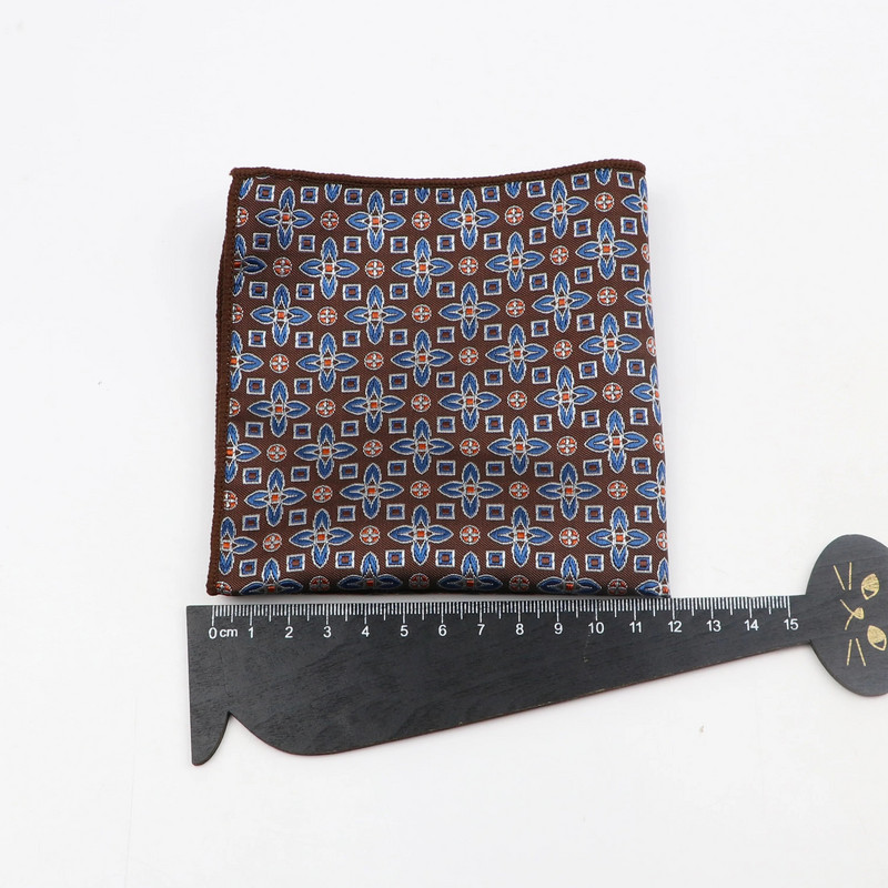 24cm*24CM Divatos férfi jacquard poliészter sál klasszikus egyszerű csíkos zsebkendő Performance ing kiegészítők