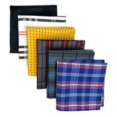 25*25 cm klasszikus divatos csíkos kockás poliészter zseb négyzet férfi vőlegénynek Alkalmi esküvői öltöny zsebkendő ajándékok