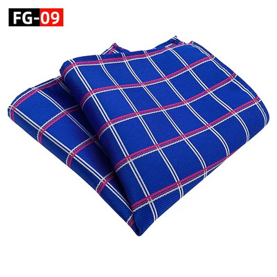 25*25 cm klasszikus divatos csíkos kockás poliészter zseb négyzet férfi vőlegénynek Alkalmi esküvői öltöny zsebkendő ajándékok