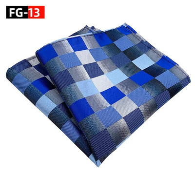 25*25 cm klasszikus divatos csíkos kockás poliészter zseb négyzet férfi vőlegénynek Alkalmi esküvői öltöny zsebkendő ajándékok