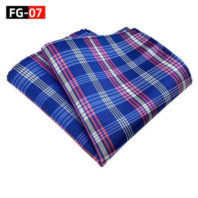 25*25 cm klasszikus divatos csíkos kockás poliészter zseb négyzet férfi vőlegénynek Alkalmi esküvői öltöny zsebkendő ajándékok