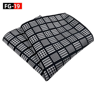 25*25 cm klasszikus divatos csíkos kockás poliészter zseb négyzet férfi vőlegénynek Alkalmi esküvői öltöny zsebkendő ajándékok