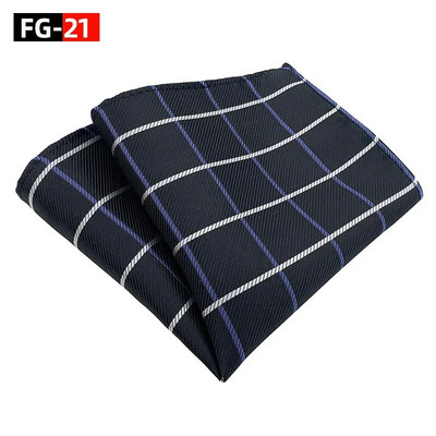 25*25 cm klasszikus divatos csíkos kockás poliészter zseb négyzet férfi vőlegénynek Alkalmi esküvői öltöny zsebkendő ajándékok