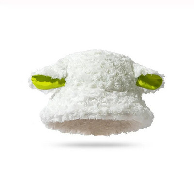 2023. Slatke ženske šešire od janjeće vune, zimske plišane panama kape s ovčjim ušima za djevojčice, mekane tople ženske ribarske šešire za sunčanje od umjetnog krzna