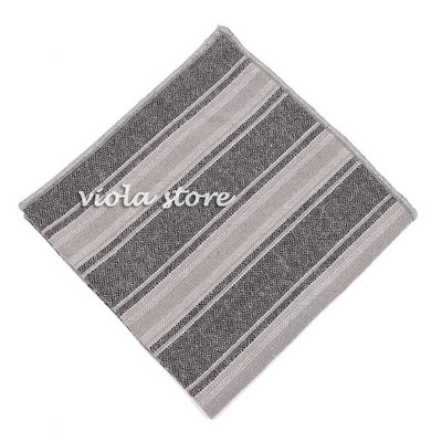 Hot καρό ριγέ μαντήλι 100% βαμβακερό Hankie 24cm αριστοκρατικό καφέ γυναικείο πάρτι γάμου Τσέπη τετράγωνο κοστούμι δώρου