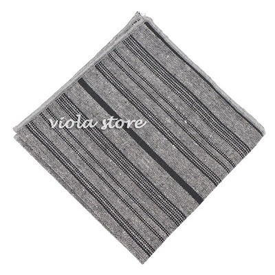 Hot καρό ριγέ μαντήλι 100% βαμβακερό Hankie 24cm αριστοκρατικό καφέ γυναικείο πάρτι γάμου Τσέπη τετράγωνο κοστούμι δώρου