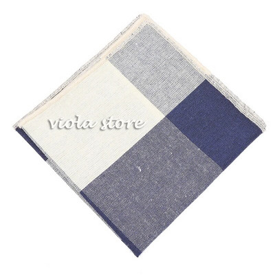 Hot καρό ριγέ μαντήλι 100% βαμβακερό Hankie 24cm αριστοκρατικό καφέ γυναικείο πάρτι γάμου Τσέπη τετράγωνο κοστούμι δώρου