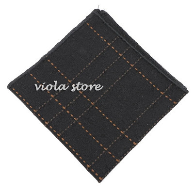 Hot καρό ριγέ μαντήλι 100% βαμβακερό Hankie 24cm αριστοκρατικό καφέ γυναικείο πάρτι γάμου Τσέπη τετράγωνο κοστούμι δώρου