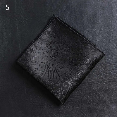 Luksuzni muški 100% svileni rupčić od 23*23 cm, ženski džepni kvadratni ručnik s cvjetnim paisley jacquardom za poslovna vjenčanja