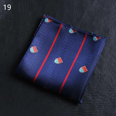 Luksuzni muški 100% svileni rupčić od 23*23 cm, ženski džepni kvadratni ručnik s cvjetnim paisley jacquardom za poslovna vjenčanja