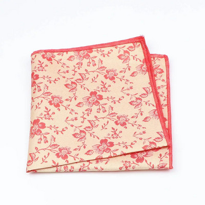 New Fashion Pocket Square Blue Red Dot zsebkendő 22*22cm virágos Paisley Hanky Suit Férfi üzleti esküvői öltöny Kiegészítők