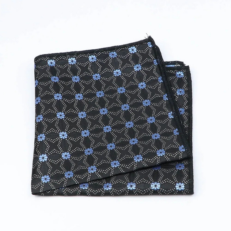 New Fashion Pocket Square Blue Red Dot zsebkendő 22*22cm virágos Paisley Hanky Suit Férfi üzleti esküvői öltöny Kiegészítők
