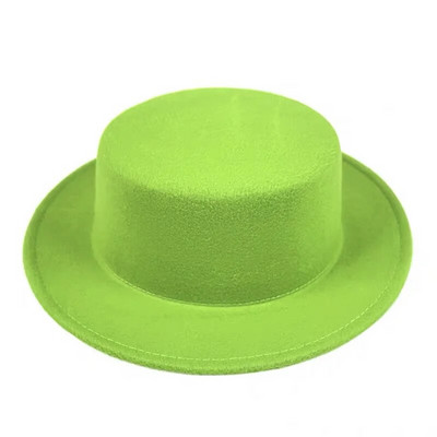 Vienspalvė Boater Fedora kepurė rudens žiemos imitacija vilnonė kepurė, moteriška, vyriška, plokščia veltinio kepurė Trilby Elegant Lady Chapeu