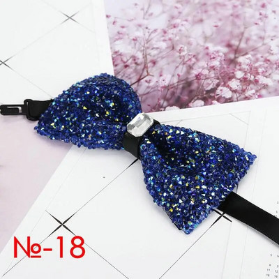 Dijamantna crna crvena leptir mašna Muškarci za ovratnik sa vještačkim dijamantom Muška leptir mašna Crystal Chaton Super cool luksuzna leptir leptir leptir za vjenčanje