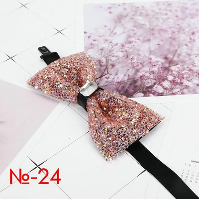 Dijamantna crna crvena leptir mašna Muškarci za ovratnik sa vještačkim dijamantom Muška leptir mašna Crystal Chaton Super cool luksuzna leptir leptir leptir za vjenčanje