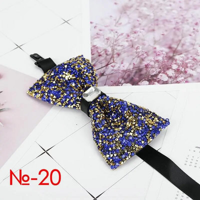 Dijamantna crna crvena leptir mašna Muškarci za ovratnik sa vještačkim dijamantom Muška leptir mašna Crystal Chaton Super cool luksuzna leptir leptir leptir za vjenčanje