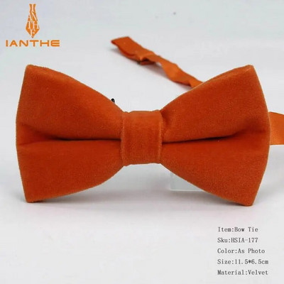Ianthe pilnīgi jauns vīriešu vienkrāsains samta tauriņš konfektes krāsas uzvalks tauriņš vīrietim vīriešu kakla apģērbs modes tauriņš Gravatas