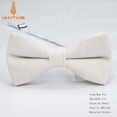 Ianthe pilnīgi jauns vīriešu vienkrāsains samta tauriņš konfektes krāsas uzvalks tauriņš vīrietim vīriešu kakla apģērbs modes tauriņš Gravatas