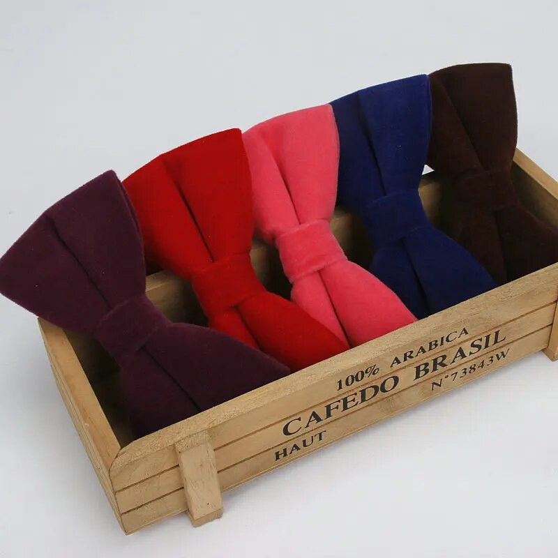 Ianthe pilnīgi jauns vīriešu vienkrāsains samta tauriņš konfektes krāsas uzvalks tauriņš vīrietim vīriešu kakla apģērbs modes tauriņš Gravatas