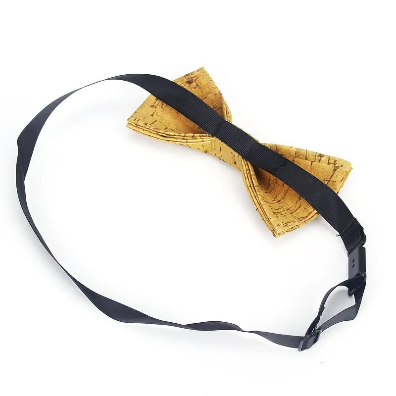 Divat Új díszes parafa fából készült férfi csokornyakkendők Újdonság, kézzel készített tömör csokornyakkendő pillangó Esküvői parti Férfi Ajándék Kiegészítők Nyakruházat