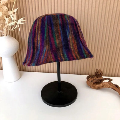 Divat sapkát viselő szemellenző szivárvány színű vödörsapka női lapos napsapka megfordítható napozósapka női panama szabadtéri női sapka