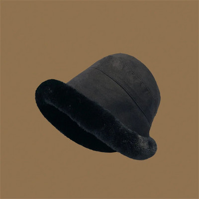 Pūkuota kibiro kepurė Moteriška žieminė šilta stora apsauga nuo šalčio Žvejo kepurė Aukštos kokybės pliušas madinga Universali moteriška Panamos kepurė