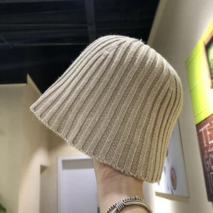 Ženska zimska pletena kapa Ribarska kapa Jesenska nova kapica s kratkim obodom i šavovima Šešir za umivaonik Djevojački topli ležerni šešir Ženska panama