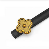 Noua centură de lux din  de trifoi pentru femei, la modă, cu cataramă de aur, curele retro pentru femei, blugi, rochie, 2022