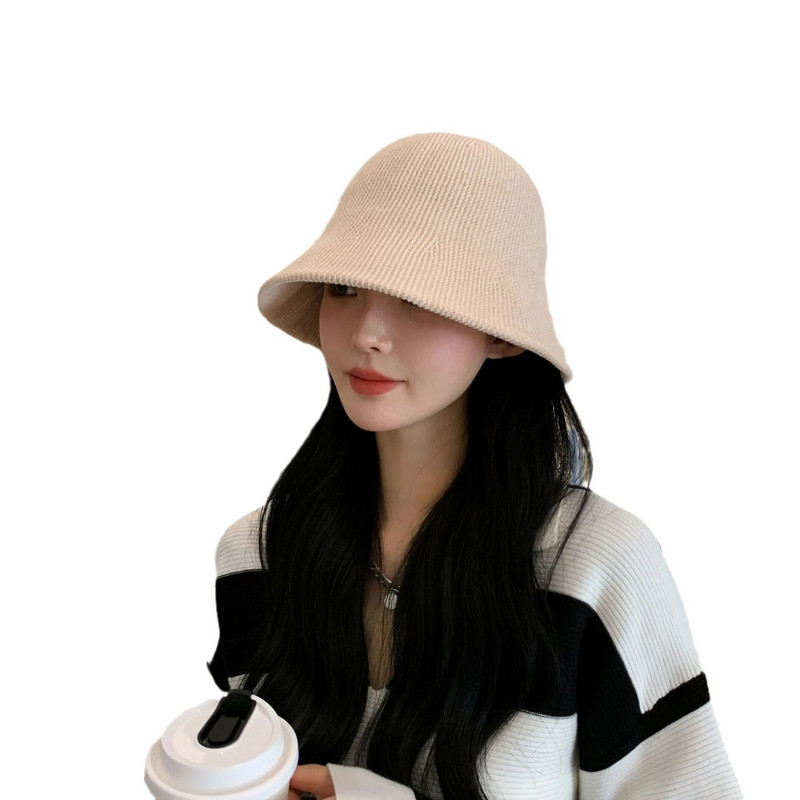 Jauna rudens trikotāžas kausa cepure elpojoša vienkrāsainas sieviešu cepures meitenēm salokāma boba zvejnieka cepure āra ceļojumi Gorros Panama