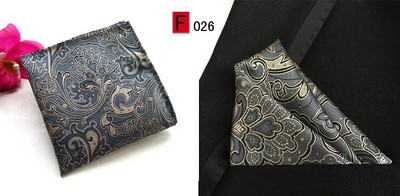 RBOCOTT dzelteni ziedu kabatas kvadrāti zili Paisley kabatlakatiņi vīriešiem sieviešu modes Hanky 25cm*25cm biznesa kāzu uzvalks