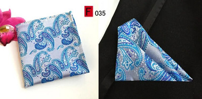 RBOCOTT dzelteni ziedu kabatas kvadrāti zili Paisley kabatlakatiņi vīriešiem sieviešu modes Hanky 25cm*25cm biznesa kāzu uzvalks