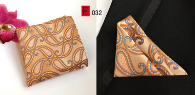 RBOCOTT dzelteni ziedu kabatas kvadrāti zili Paisley kabatlakatiņi vīriešiem sieviešu modes Hanky 25cm*25cm biznesa kāzu uzvalks