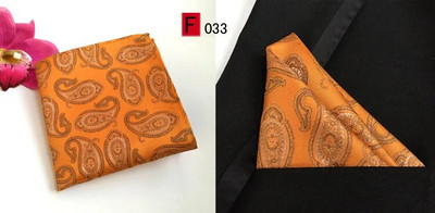RBOCOTT dzelteni ziedu kabatas kvadrāti zili Paisley kabatlakatiņi vīriešiem sieviešu modes Hanky 25cm*25cm biznesa kāzu uzvalks