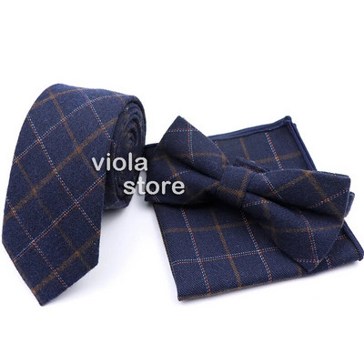 Karštai dryžuotas languotas klasikinis vilnos 6 cm plonas kaklaraištis peteliškės rankinės spalvos rinkinys rudas tamsiai pilkas vyriškas kostiumas biurui kasdieniam vakarėliui, aksesuarui, dovana