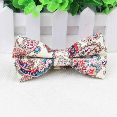 Muške cool leptir mašne s otisnutim lanenim cvijetom i ružom, kravata s leptir mašnom s indijskim oraščićem i oraščićem Gravatas kravata s leptirom