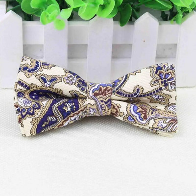 Muške cool leptir mašne s otisnutim lanenim cvijetom i ružom, kravata s leptir mašnom s indijskim oraščićem i oraščićem Gravatas kravata s leptirom