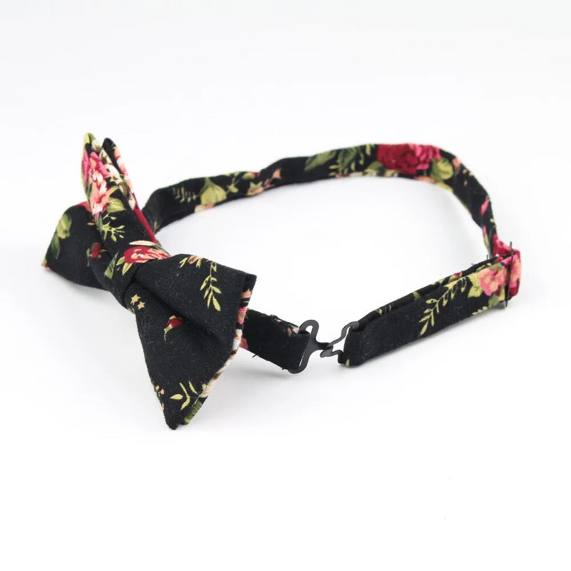 Muške cool leptir mašne s otisnutim lanenim cvijetom i ružom, kravata s leptir mašnom s indijskim oraščićem i oraščićem Gravatas kravata s leptirom