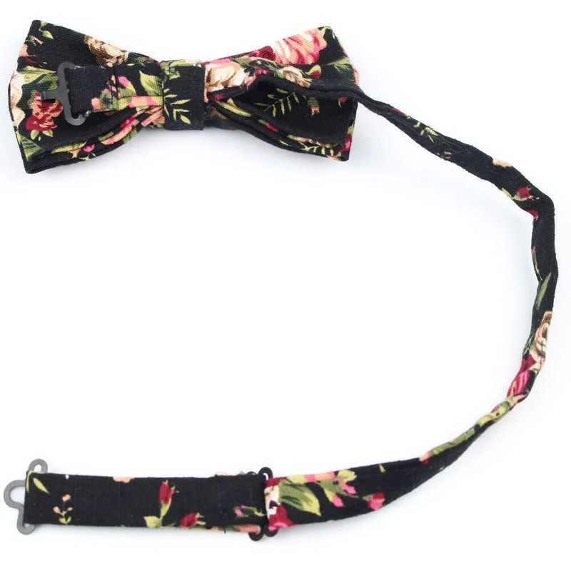 Muške cool leptir mašne s otisnutim lanenim cvijetom i ružom, kravata s leptir mašnom s indijskim oraščićem i oraščićem Gravatas kravata s leptirom