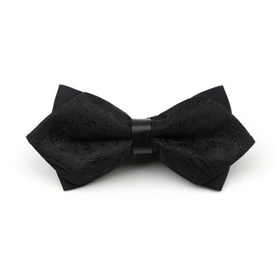 Ανδρικό παπιγιόν Νεότερο Paisley Butterfly Knot Ανδρικά αξεσουάρ Πολυτελές παπιγιόν Μαύρο Cravat Επίσημο κοστούμι Γραβάτες γάμου