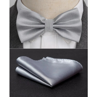 Férfi csokornyakkendő cravat szett szolid divat pillangóparti esküvői csokornyakkendő lányok formális ruha nyakkendő férfi csokorkötő kiegészítők nagykereskedelme