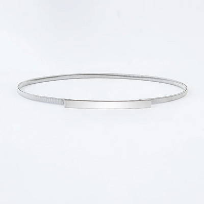 Modna haljina s remenom Jednostavna svestrana modna ženska remen Tanki uski metalni zlatni pojas s elastičnom kopčom Remen Dodaci za haljine