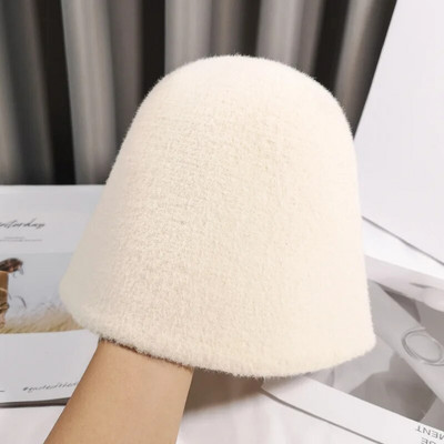 MAXSITI U 2021 m. madinga megzta kibiro skrybėlė Kašmyro mišrios kepurės moterims Šiltos baseino kepuraitės Korėjietiškos universalios žieminės žvejo kepurės