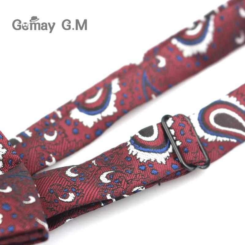 Márka Férfi Csokornyakkendő Klasszikus Paisley Csokornyakkendő Üzleti Esküvői Ingek Poliészter Csokornyakkendők Csokornyakkendők Férfi Cravats Kiegészítők