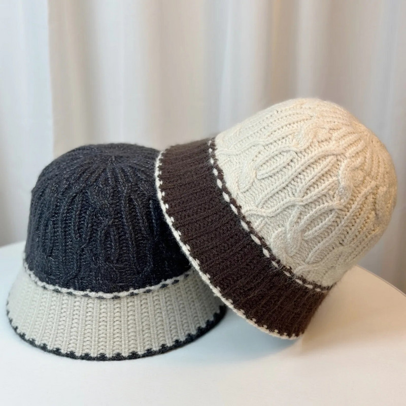 Női kötő vödörsapkák Harajuku vödörsapka horgászat kültéri panamai hip-hop sapka női nyár horgászkalap női tavasz