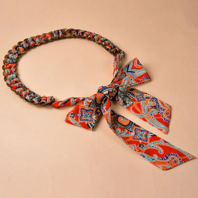 Diržai moterims Etniniai kokoso lukšto šilko mazginiai diržai Dekoratyvinė suknelė Džinsai Gėlių raštai Dekoracija Ilgas