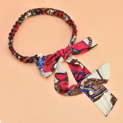 Diržai moterims Etniniai kokoso lukšto šilko mazginiai diržai Dekoratyvinė suknelė Džinsai Gėlių raštai Dekoracija Ilgas