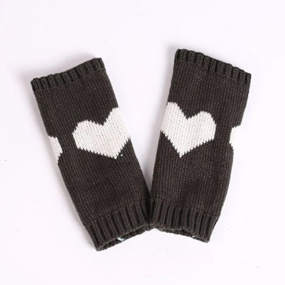 Naujos meilės pirštinės be pirštų Moteriškos žiemos šiltesnės megztos rankovės, dailios laisvalaikio minkštos moteriškos gotikos drabužiai moteriškos pankiškos gotikinės pirštinės