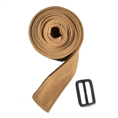 Ženski jednobojni brušeni kaput Pojas za struk Ženski dovoljno dugačak, elastičan ukrasni dodatak Vuneni kaput Korzet Dvostrani pojas za struk